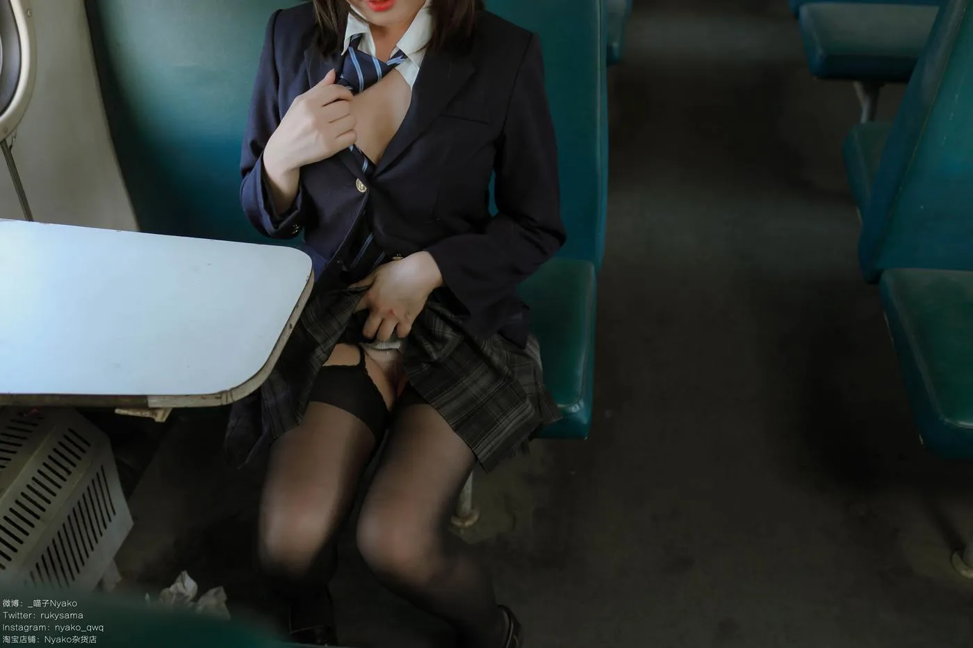 Nyako喵子 – NO.37 痴·女子校生2 火车jk [80P]插图7